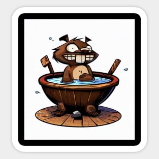 Official Wet Beaver Logo Sticker